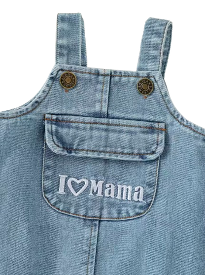 The Collins - Baby Unisex Long Sleeve Top + Suspenders Pants