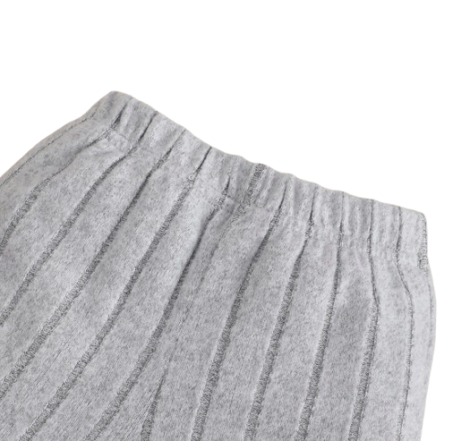 The Sutton - Baby Boy Gray Long Sleeved Color Blocked Bodysuit + Gray Pants + Hat Outfit Set