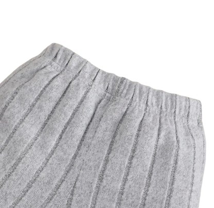 The Sutton - Baby Boy Gray Long Sleeved Color Blocked Bodysuit + Gray Pants + Hat Outfit Set