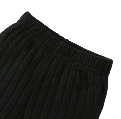 The Sutton - Baby Boy Black Long Sleeved Color Blocked Bodysuit + Gray Pants + Hat Outfit Set