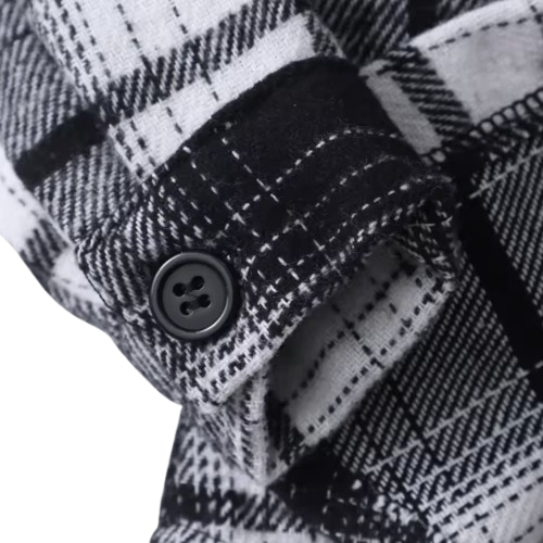 The Valentino - Baby Boy Black & Grey Hooded Checkered Jacket Fashion