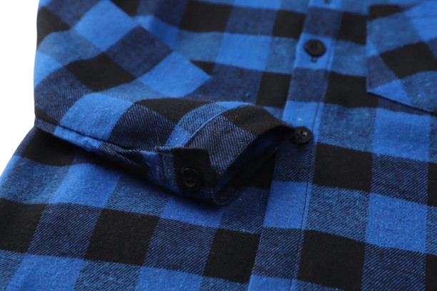 The Damon - Baby Boy Blue Large Checkered New Western-Style Coats Long Sleeve