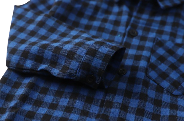 The Damon - Baby Boy Blue Small Checkered New Western-Style Coats Long Sleeve