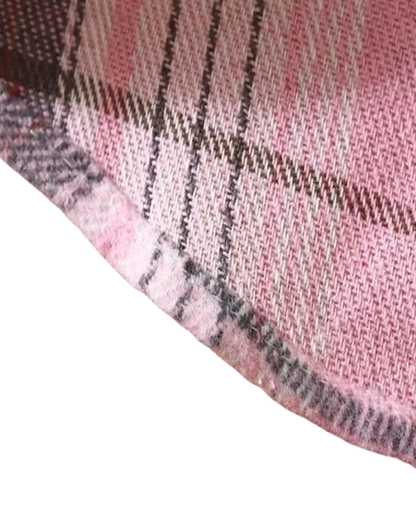 The Esteban - Baby Boy  Pink Plaid Long-Sleeved Tops Jacket Shirt