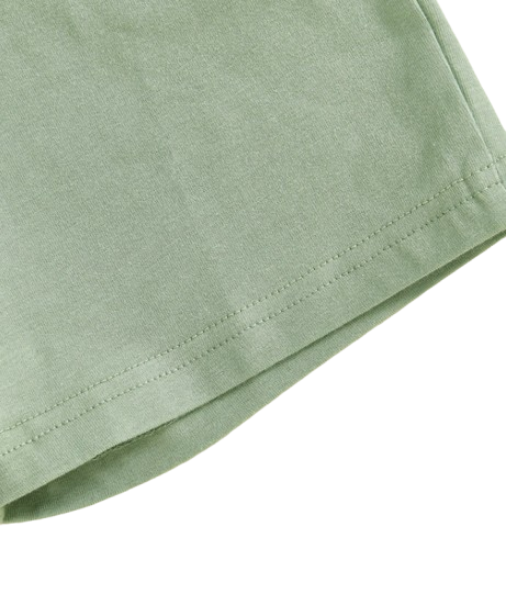 The Rodrigo - Baby Boy Green Striped Short Sleeve Collared Shirt and Solid Shorts