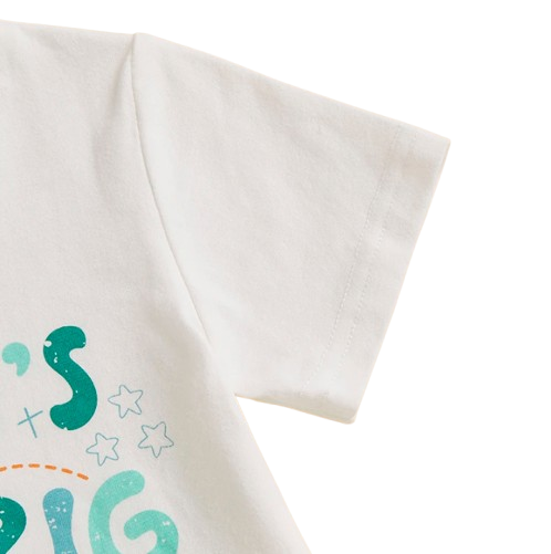 The Andy - Baby Boy White "God's Got A Big Plans For Me" Letter T-Shirt Casual + Shorts Set