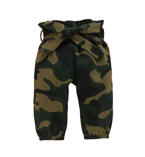 The Kataleya - Baby Girl Camouflage Long Sleeve Knitted Outfit Sets