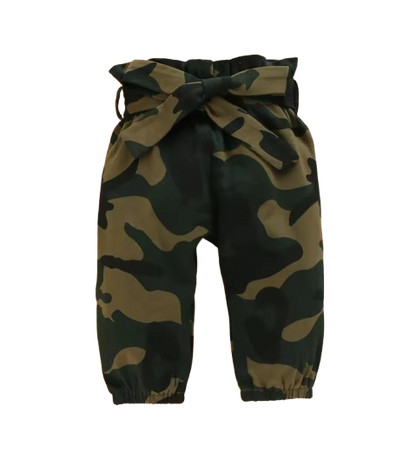 The Kataleya - Baby Girl Camouflage Long Sleeve Knitted Outfit Sets