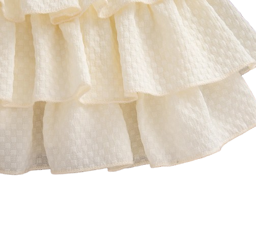 The Alexandria - Baby Girl Red Bow Knit Red Coat with Sleeveless Cake Dress