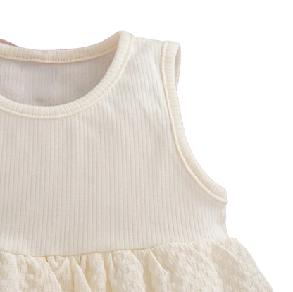 The Alexandria - Baby Girl Red Bow Knit Red Coat with Sleeveless Cake Dress