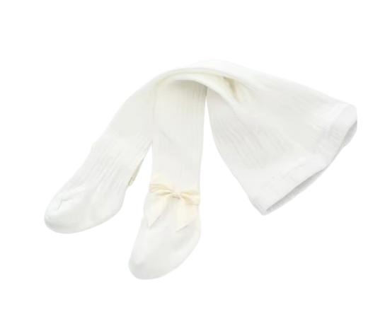 The Rylie - Baby Girl Tight Bow Pantyhose Solid Colour Tights