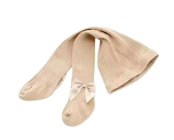 The Rylie - Baby Girl Tight Bow Pantyhose Solid Colour Tights