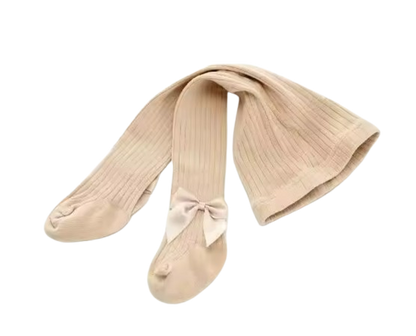The Rylie - Baby Girl Tight Bow Pantyhose Solid Colour Tights