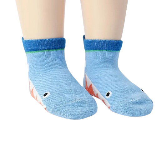 The Saige - Baby Unisex 6 Pairs Cartoon Animal Pattern Cotton Non-Slip Floor Socks
