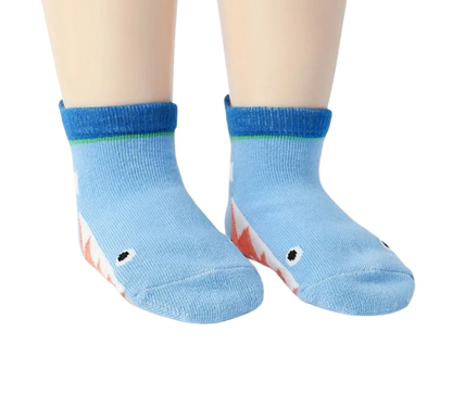 The Saige - Baby Unisex 6 Pairs Cartoon Animal Pattern Cotton Non-Slip Floor Socks