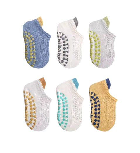The Alivia - Baby Unisex Cotton Non-Slip Floor Learn To Walk Ankle Socks