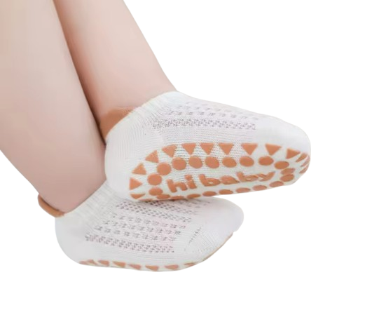 The Brooklynn - Baby Unisex 3 Pairs Cotton Thin Mesh Non-Slip Floor Socks
