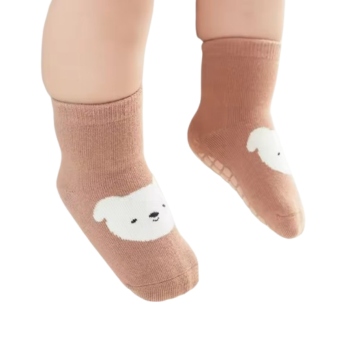 The Eliel - Baby Unisex Non-Slip Cute Cartoon Fox and Bear Pattern Socks