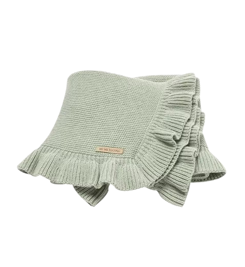 The Gregory - Knitted Baby Blanket 90×70cm – Soft Reversible Swaddle Wrap Sleepsack for Newborn Boys & Girls