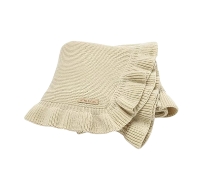 The Gregory - Knitted Baby Blanket 90×70cm – Soft Reversible Swaddle Wrap Sleepsack for Newborn Boys & Girls