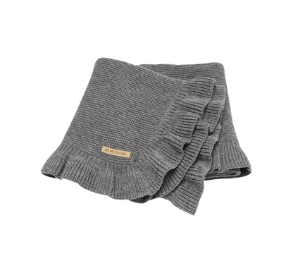 The Gregory - Knitted Baby Blanket 90×70cm – Soft Reversible Swaddle Wrap Sleepsack for Newborn Boys & Girls