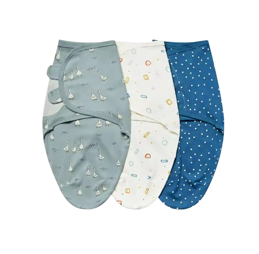 The Kolton - 3‑Pack Newborn Swaddle Blankets – 100% Cotton Adjustable Baby Wraps for Boys & Girls (0–6 Months)