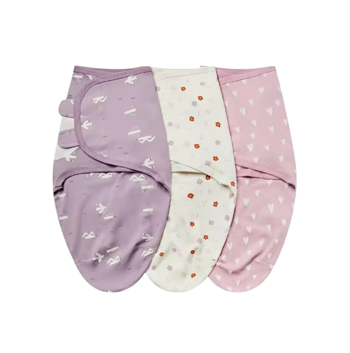 The Kolton - 3‑Pack Newborn Swaddle Blankets – 100% Cotton Adjustable Baby Wraps for Boys & Girls (0–6 Months)