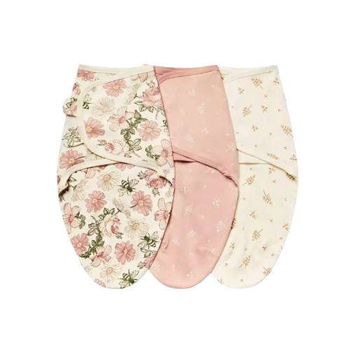 The Kolton - 3‑Pack Newborn Swaddle Blankets – 100% Cotton Adjustable Baby Wraps for Boys & Girls (0–6 Months)