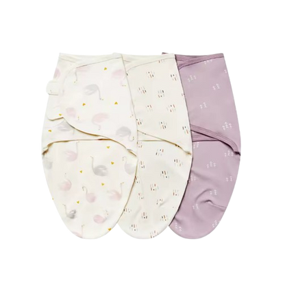 The Kolton - 3‑Pack Newborn Swaddle Blankets – 100% Cotton Adjustable Baby Wraps for Boys & Girls (0–6 Months)
