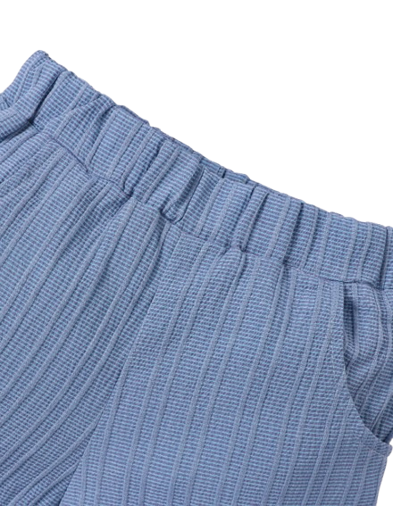 The Kolter - Baby Boy Woven Jacquard Short Sleeve Shirt & Matching Shorts | Casual Summer Outfit