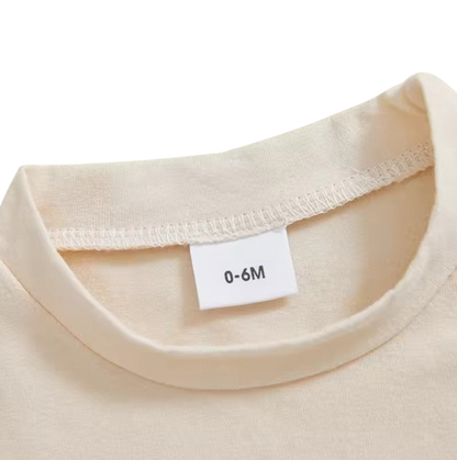The Keegan - Toddler/Newborn Baby Boy Summer Outfit – Embroidered Letter Short Sleeve Tee + Elastic Shorts