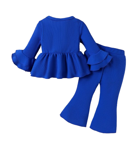 The Lakelynn - Baby/Toddler Girl Fall Clothes – Long Sleeve Cute Sweet Top & Pants 2‑Piece Set (1‑3Y)