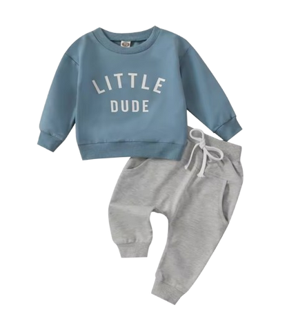 The Sebastian - Baby Boy Long Sleeve Letter Top + Pants Casual Tracksuit Set 0‑3 Years
