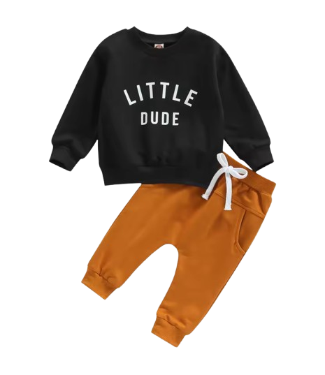 The Sebastian - Baby Boy Clothes Set Letter Long Sleeve Top + Pants Tracksuit Outfit 0‑3 Years