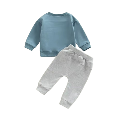 The Sebastian - Baby Boy Long Sleeve Letter Top + Pants Casual Tracksuit Set 0‑3 Years