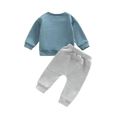 The Sebastian - Baby Boy Long Sleeve Letter Top + Pants Casual Tracksuit Set 0‑3 Years