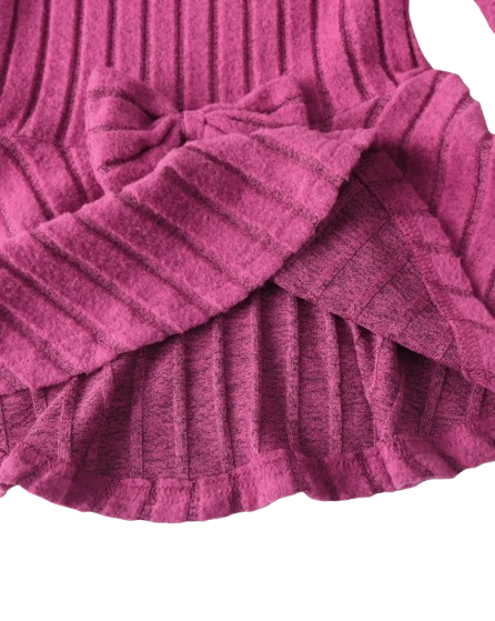 The Louise - Girls Ribbed 2-Piece Set Long Sleeve Shirt & Pants, Spring Autumn Outfit