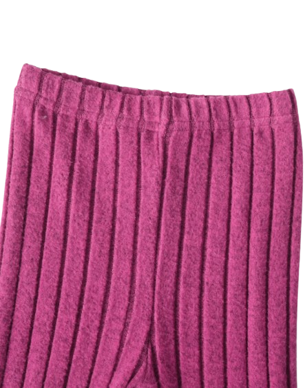 The Louise - Girls Ribbed 2-Piece Set Long Sleeve Shirt & Pants, Spring Autumn Outfit