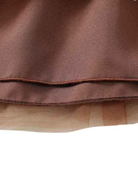 The Amber - Baby Girl Fairy Tale Knit Patchwork Mesh Skirt Bow Autumn Outfit Set