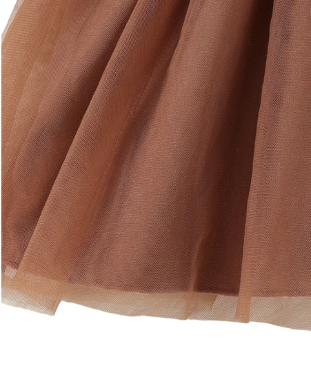 The Amber - Baby Girl Fairy Tale Knit Patchwork Mesh Skirt Bow Autumn Outfit Set