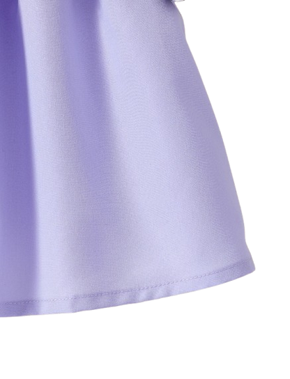 The Marlowe - Baby Girl Cartoon Bow Ruffle Long Sleeve Fake Two‑Piece Splice Dress + Headband