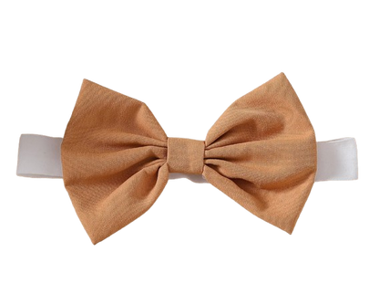The Marlowe - Baby Girl Cartoon Bow Ruffle Long Sleeve Fake Two‑Piece Splice Dress + Headband