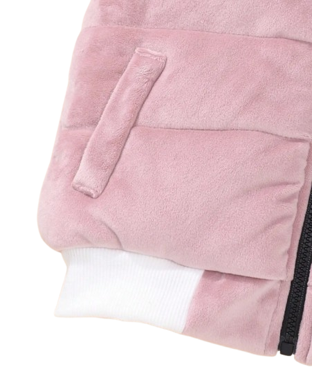 The Emerie - Baby Girl Warm Rabbit Embroidery Jacket + Vest & Pants 3‑Pcs Winter Set