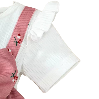The Kamryn - Infant Baby Girl Floral Print Bow Dress + Headband 2Pcs Summer Cute Wear