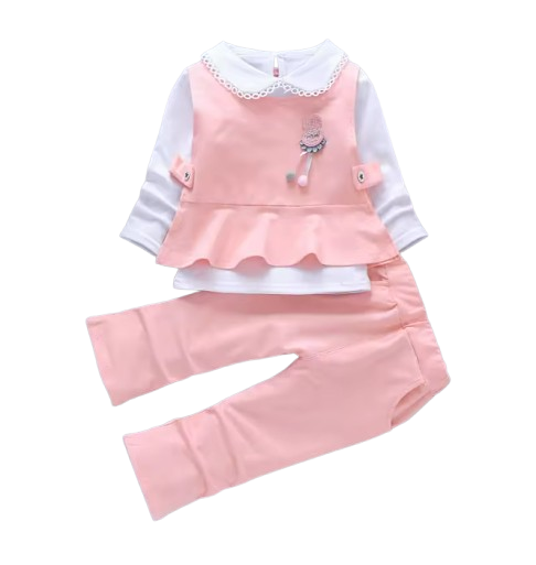 The Mavis - Baby Girls' Autumn 3‑Piece Outfit Set 2024 New Fashion Clothing for Kids