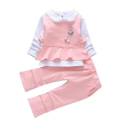 The Mavis - Baby Girls' Autumn 3‑Piece Outfit Set 2024 New Fashion Clothing for Kids