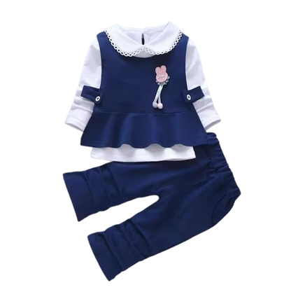 The Mavis - Baby Girls' Autumn 3‑Piece Outfit Set 2024 New Fashion Clothing for Kids