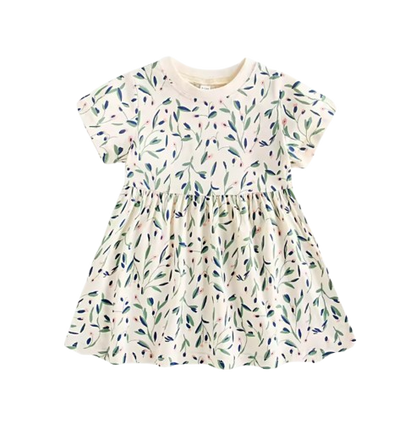 The Della - Baby Girls Summer Floral Dress Cotton Kids Clothing Cute Fashion Outfit