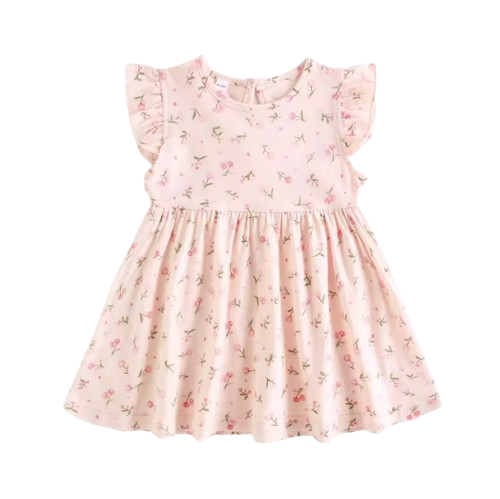The Della - Baby Girls Summer Floral Dress Cotton Kids Clothing Cute Fashion Outfit
