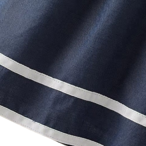 The Ivanna - Girls Navy Striped Sailor Dress with Peter Pan Collar, 2–8Y Summer Cotton